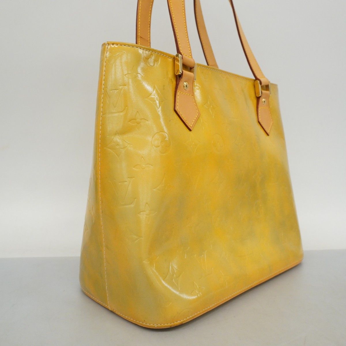 ★SALE【5od4377-h】ルイヴィトン トートバッグ ヴェルニ ヒューストン M91053 グリ【中古】レディース 5od4377-h】ルイヴィトン トートバッグ ヴェルニ ヒューストン M91053