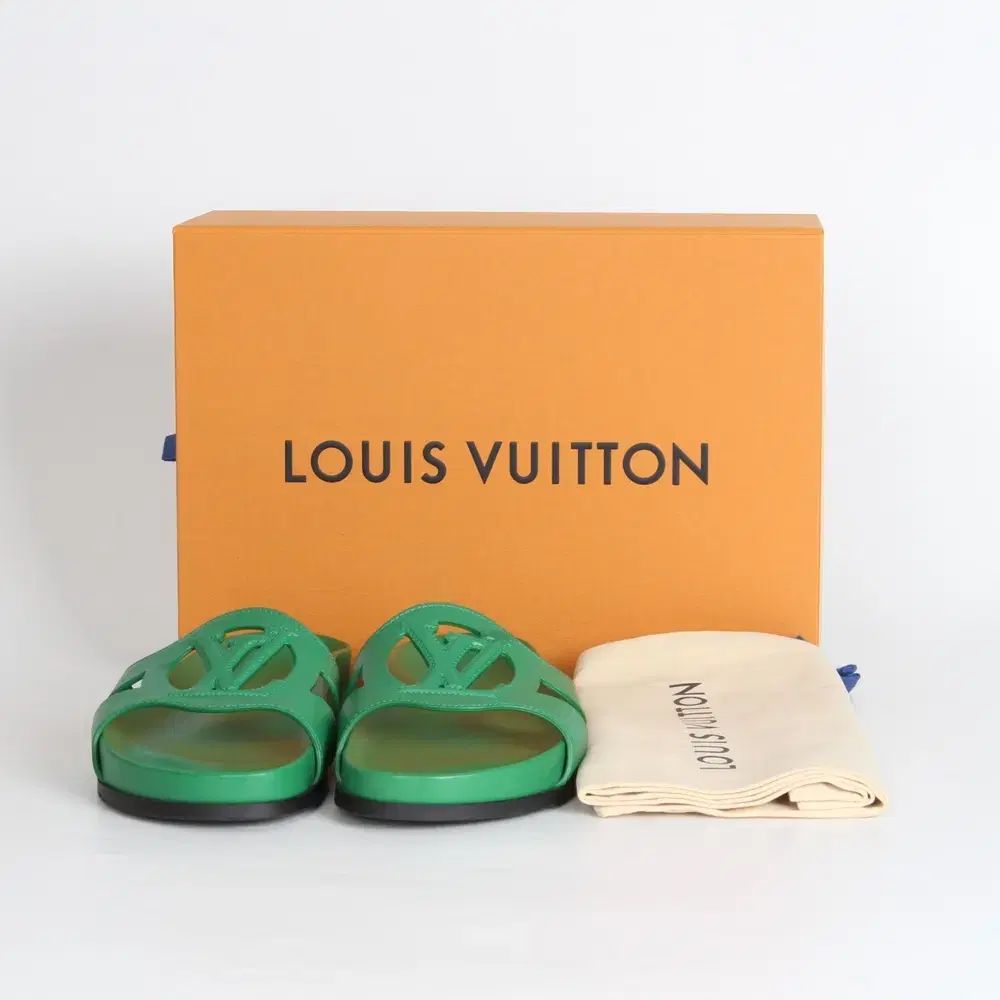 ルイヴィトン LV イソルラ フラット ミュール グリーン 39 (260