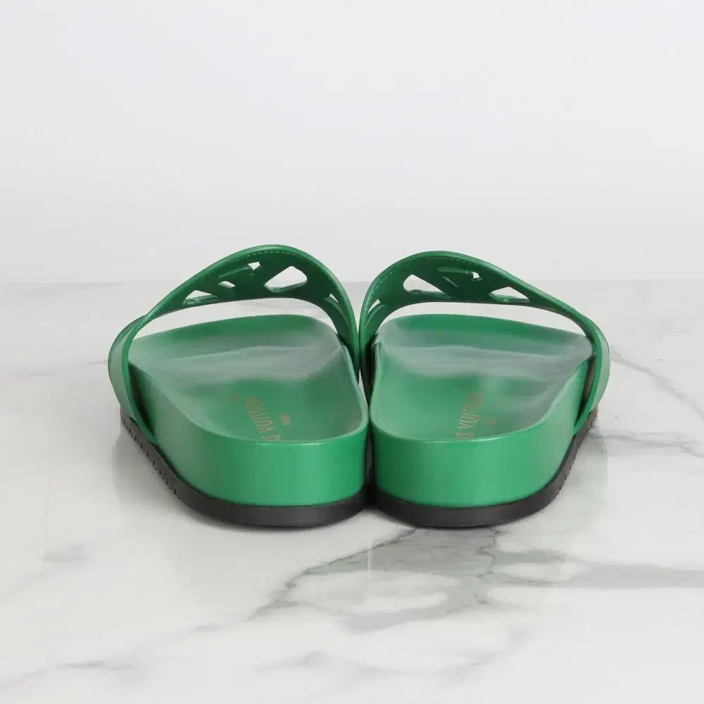 ルイヴィトン LV イソルラ フラット ミュール グリーン 39 (260