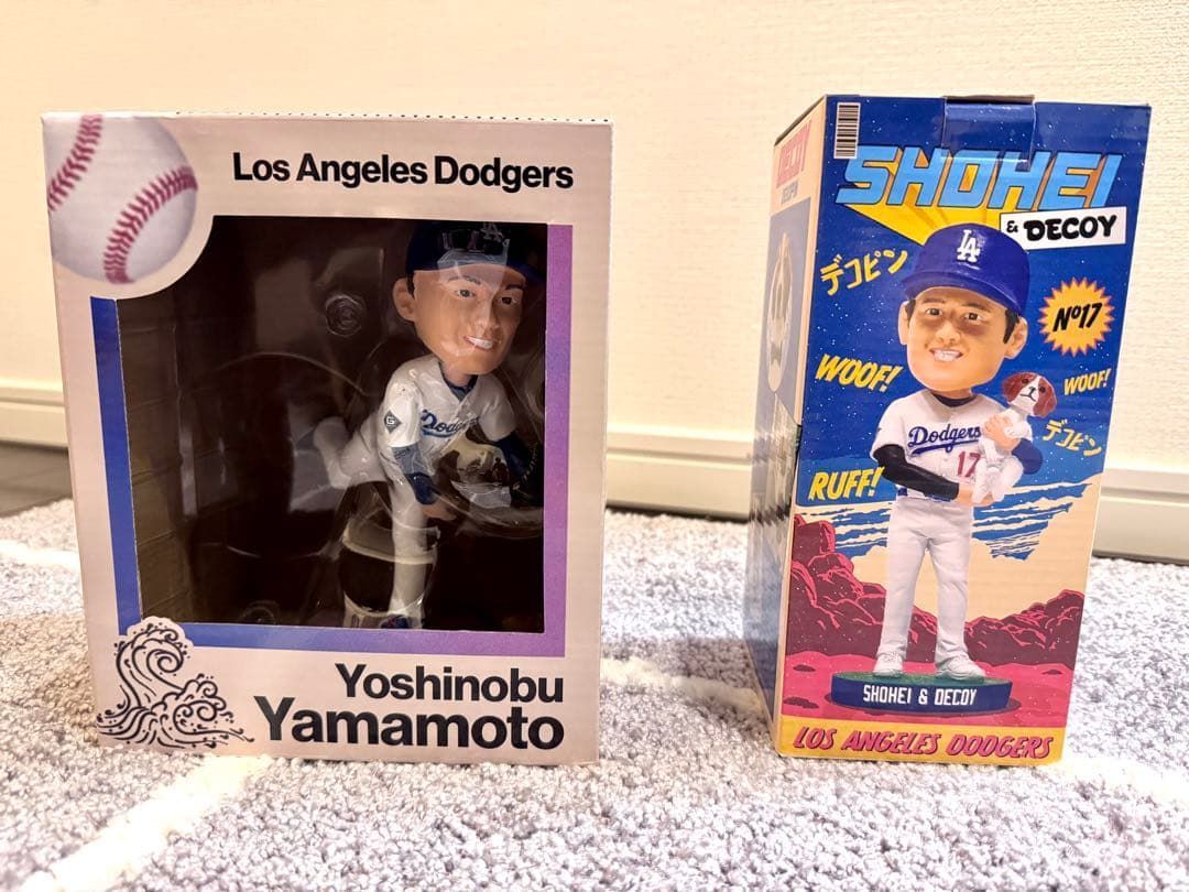 ドジャース　ボブルヘッド　大谷　デコピン　山本のセット ドジャース ボブルヘッド 大谷 デコピン 山本のセット - メルカリ