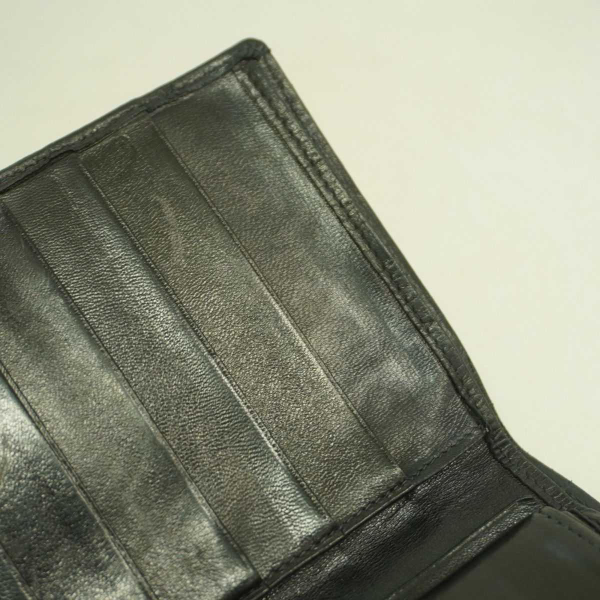 5od4514】シャネル 長財布 ビコローレ ラムスキン ブラック ゴールド