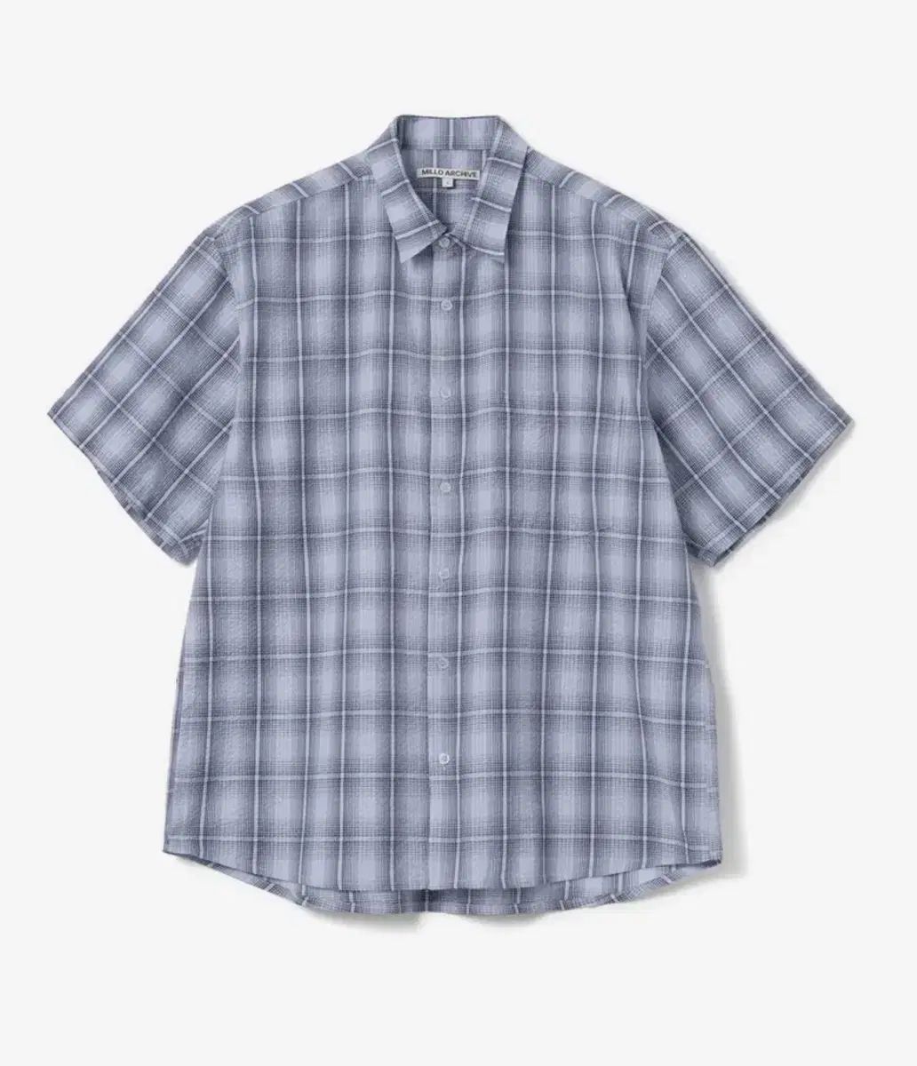 MILLO ARCHIVE ウェイド パータン ハーフ 半袖 シャツ パウダーブルー M