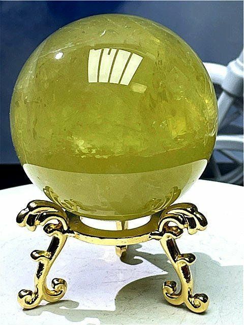 AAA級【金運UP】☆天然シトリン丸玉B88D1/101D11B - メルカリ