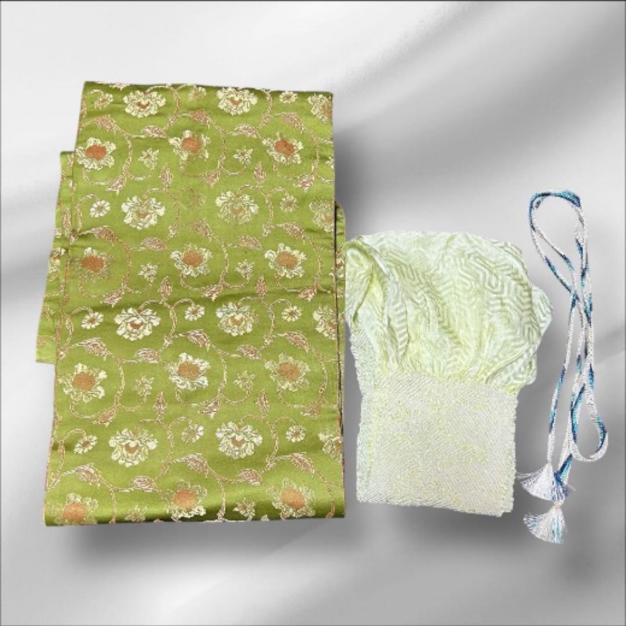 新品 ほぼ美品 袷 正絹 結城紬 小紋 フルセット 西陣名古屋帯 - メルカリ