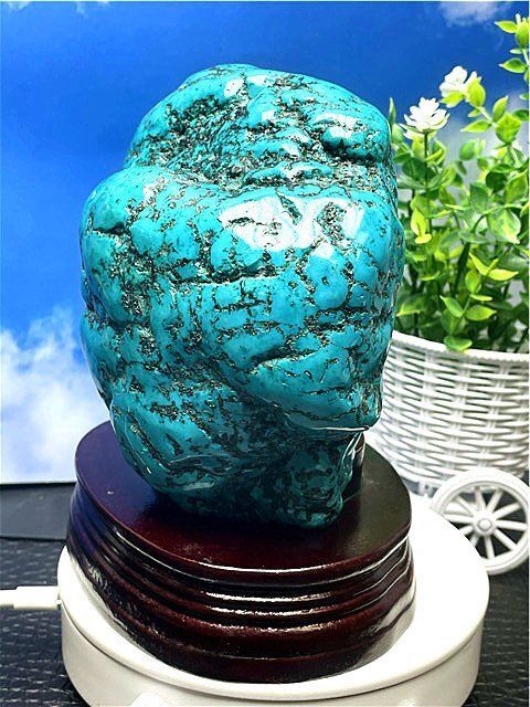 約：3135g 超綺麗ターコイズ（トルコ石）原石B88J3/286J03B - メルカリ