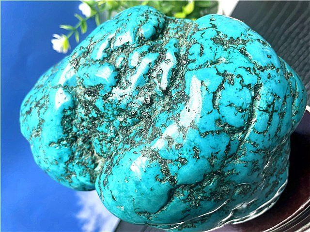 約：3135g 超綺麗ターコイズ（トルコ石）原石B88J3/286J03B - メルカリ