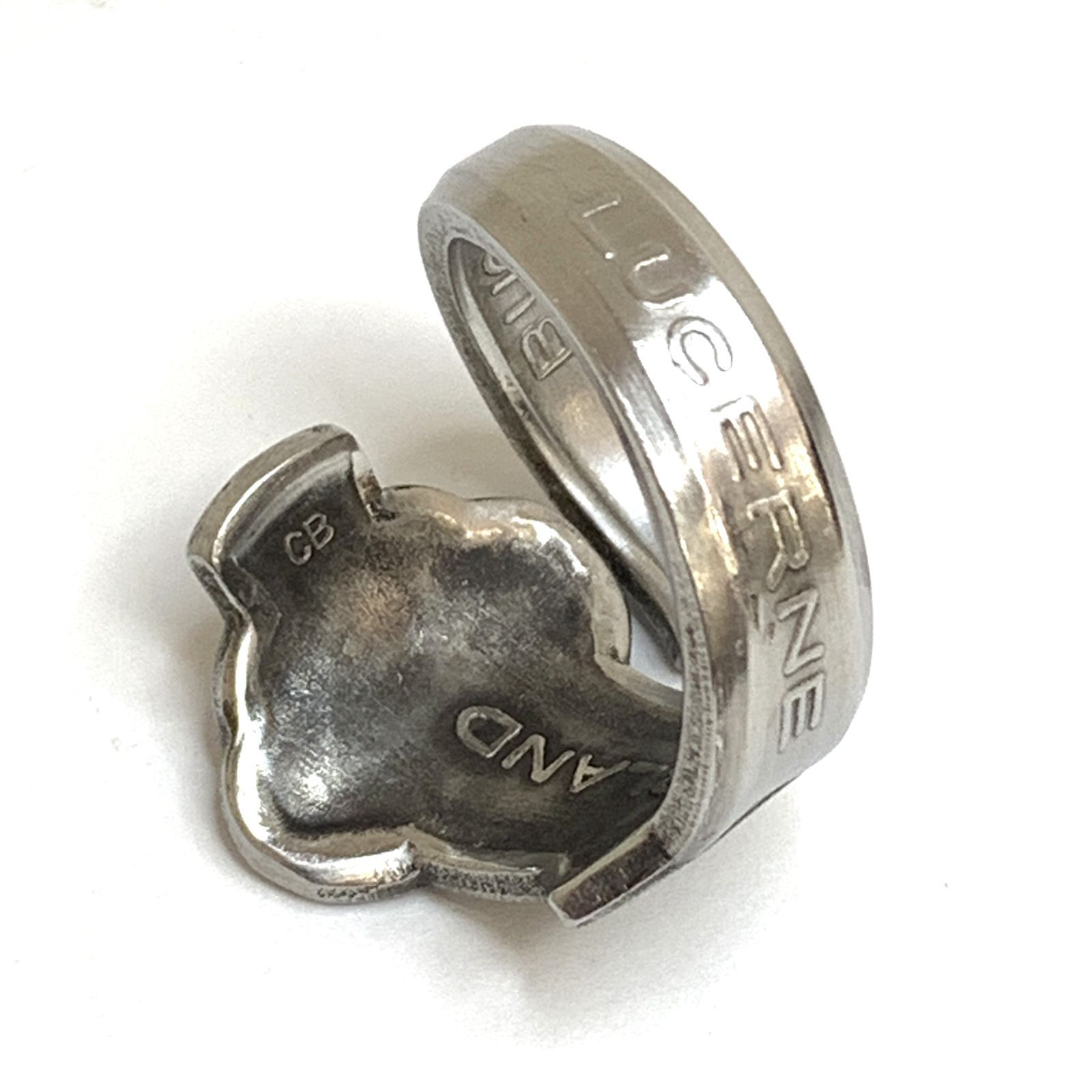 中古品】ROLEX スプーンリング 薔薇 ロレックス バラ リング 指輪 