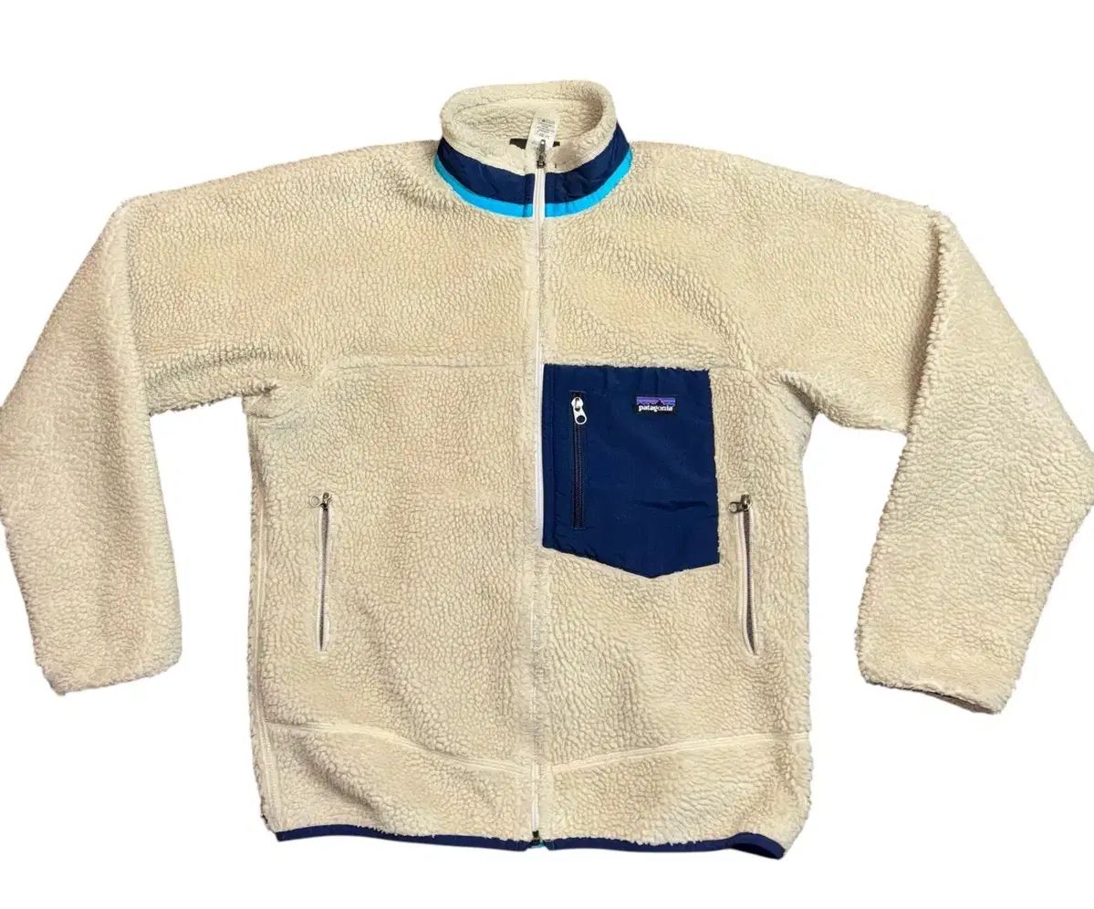 00s パタゴニア レトロ-X アイボリー/ネイビー コロンビア - メルカリ