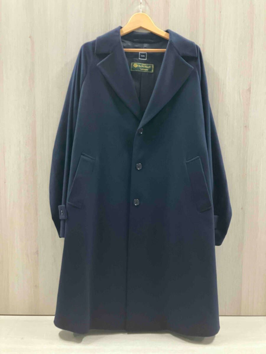 SHIPS カシミヤ ロングコート XLサイズ ネイビー シップス