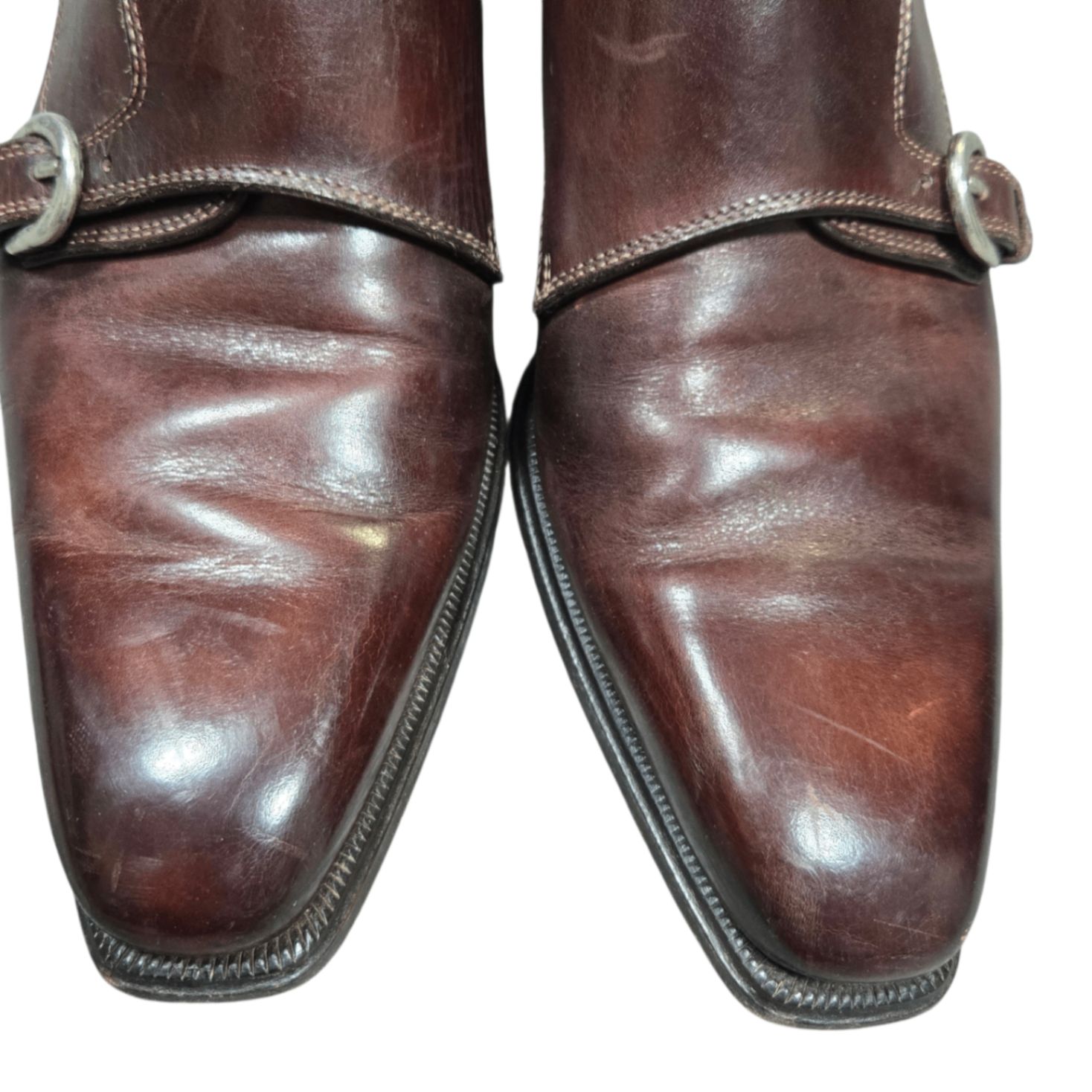 ステファノ　ブランキーニ　TROFEO ブラウン ダブルモンクシューズ ステファノ ブランキーニ TROFEO ブラウン ダブルモンクシューズ