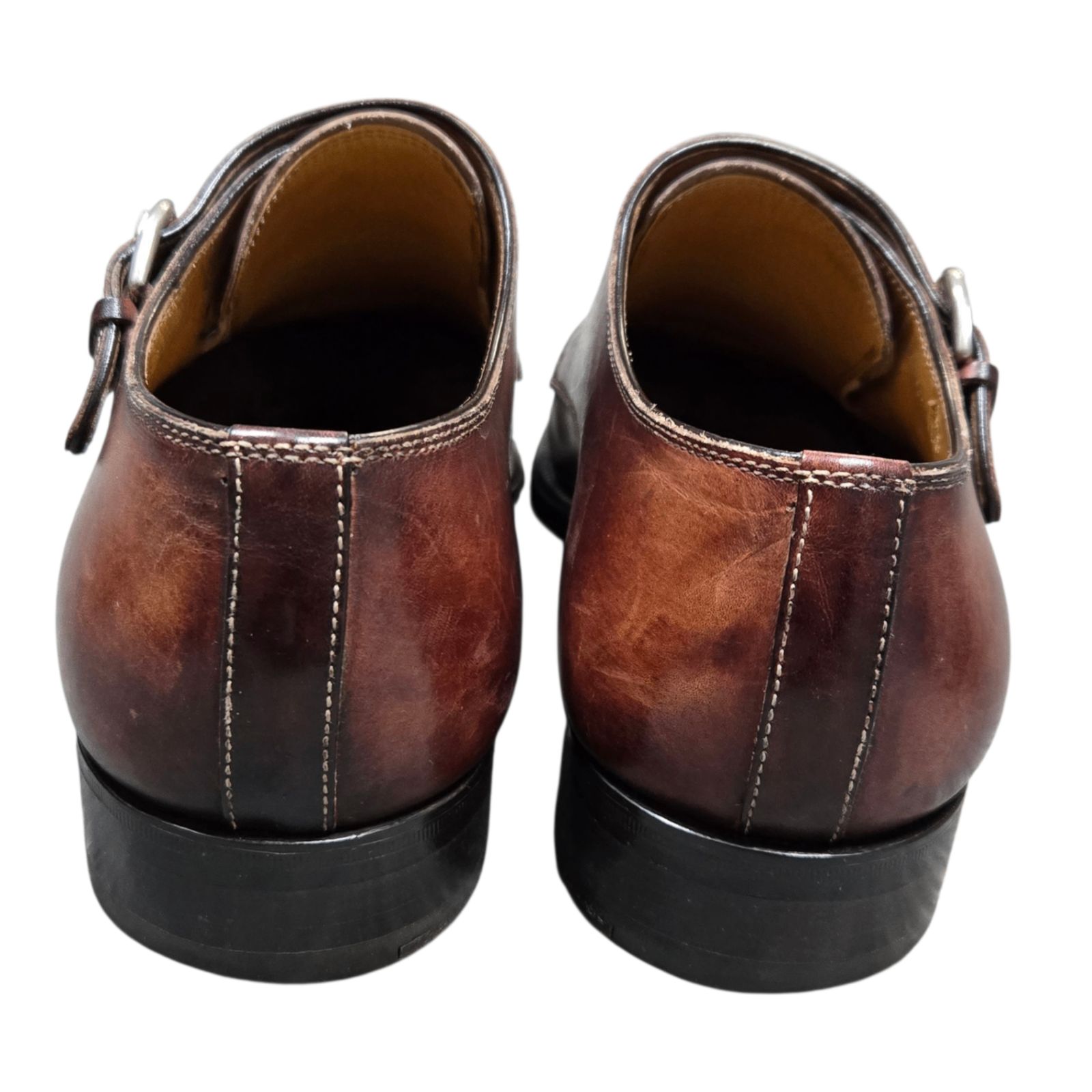 STEFANO BRANCHINI シングルモンク シューズ 革靴 6 ステファノ ブランキーニ Branchini】技巧ノルベジェーゼ製 Uチップ