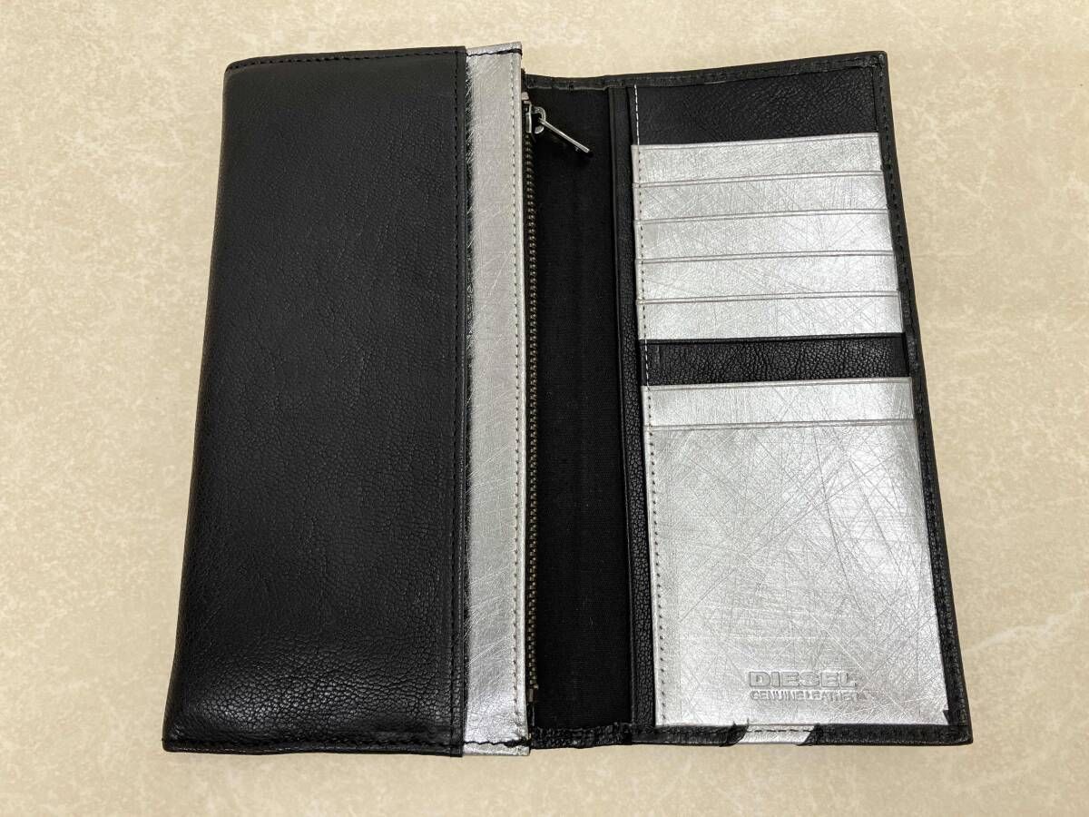 DIESEL DENIM DIVISION 長財布 ブラック　箱あり DIESEL ディーゼル DENIM DIVISION 長財布 ブラック 黒 カード 札入れ