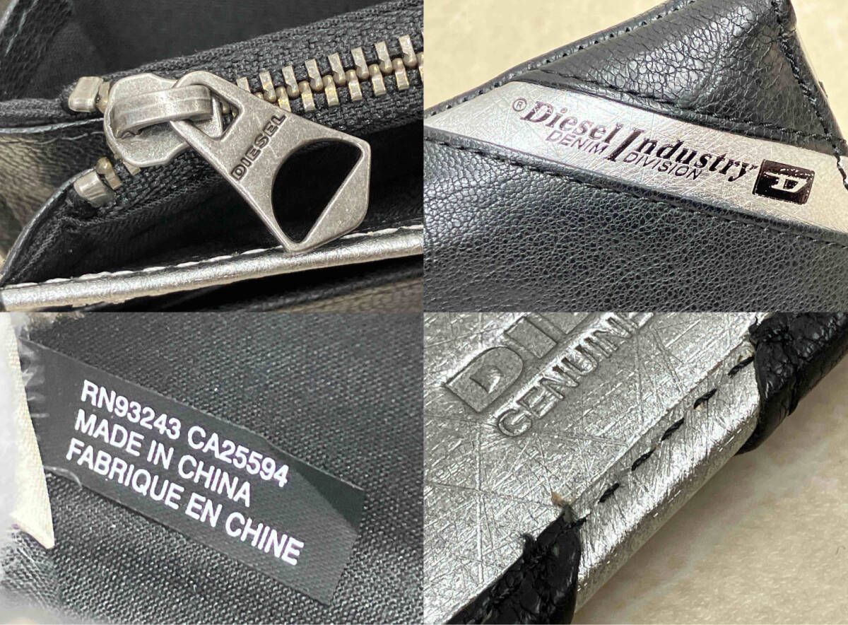 DIESEL ディーゼル DENIM DIVISION 長財布 ブラック 黒 カード 札入れ