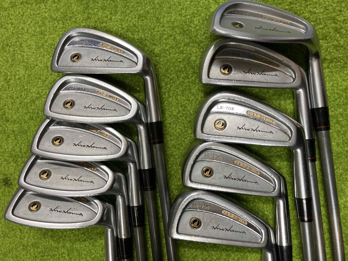 HONMA GOLF LB‐708 H＆F SUPER FERRITE CARBON LIGHT M-30 3-11 S 10本セット アイアンセット