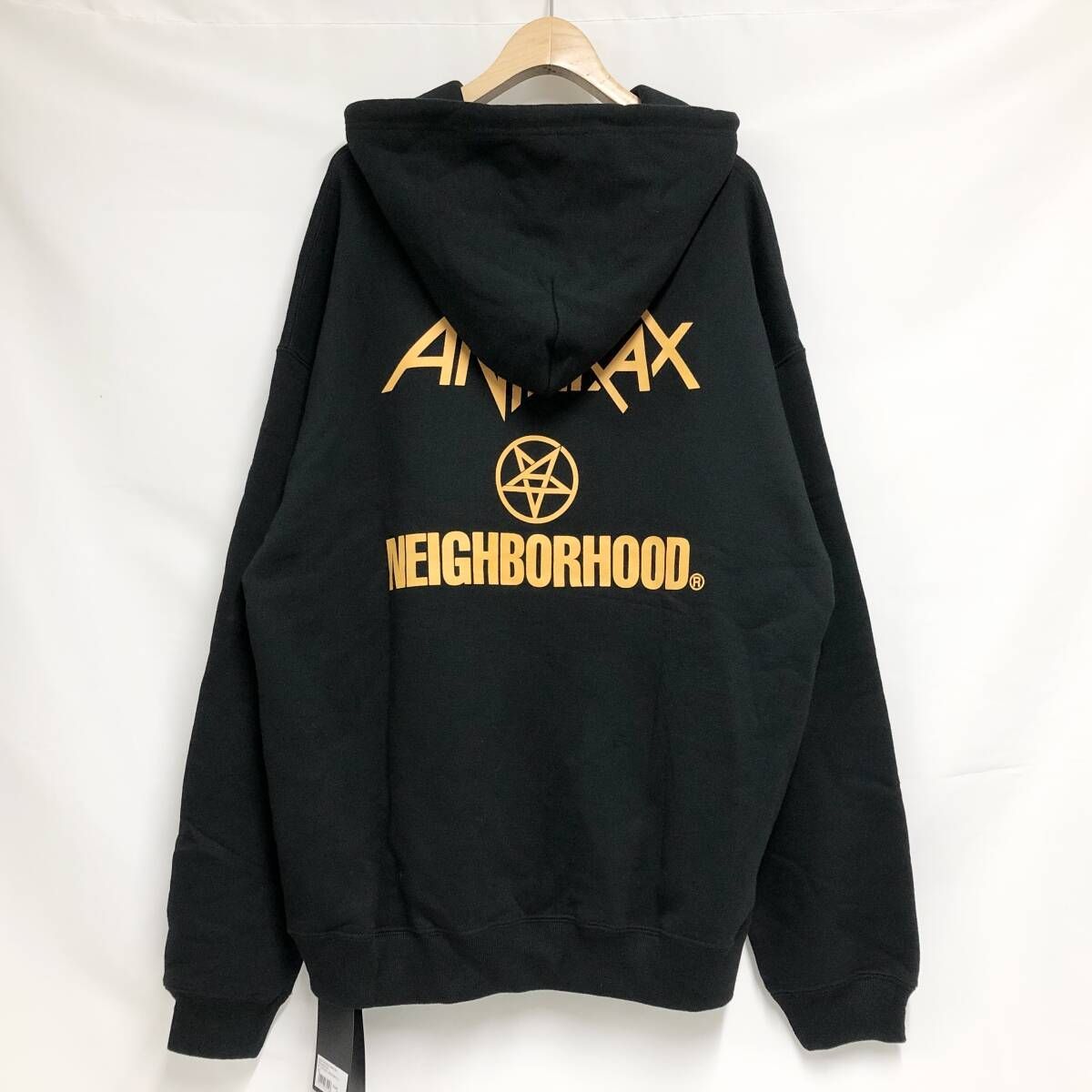 新品 未使用 NEIGHBORHOOD×ANTHRAX プリントパーカー M ブラック