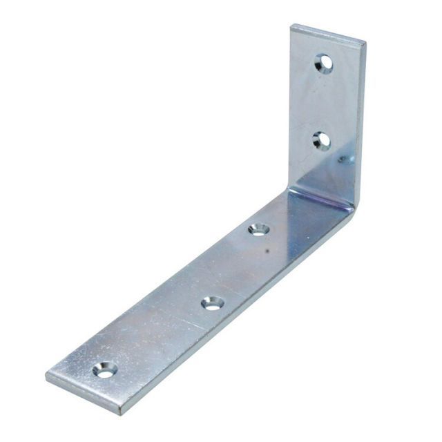 特厚L字金折 75×150 ［10個］#補強金物 隅金 取付 接合 金折 L型金具 DIY 八幡ねじ