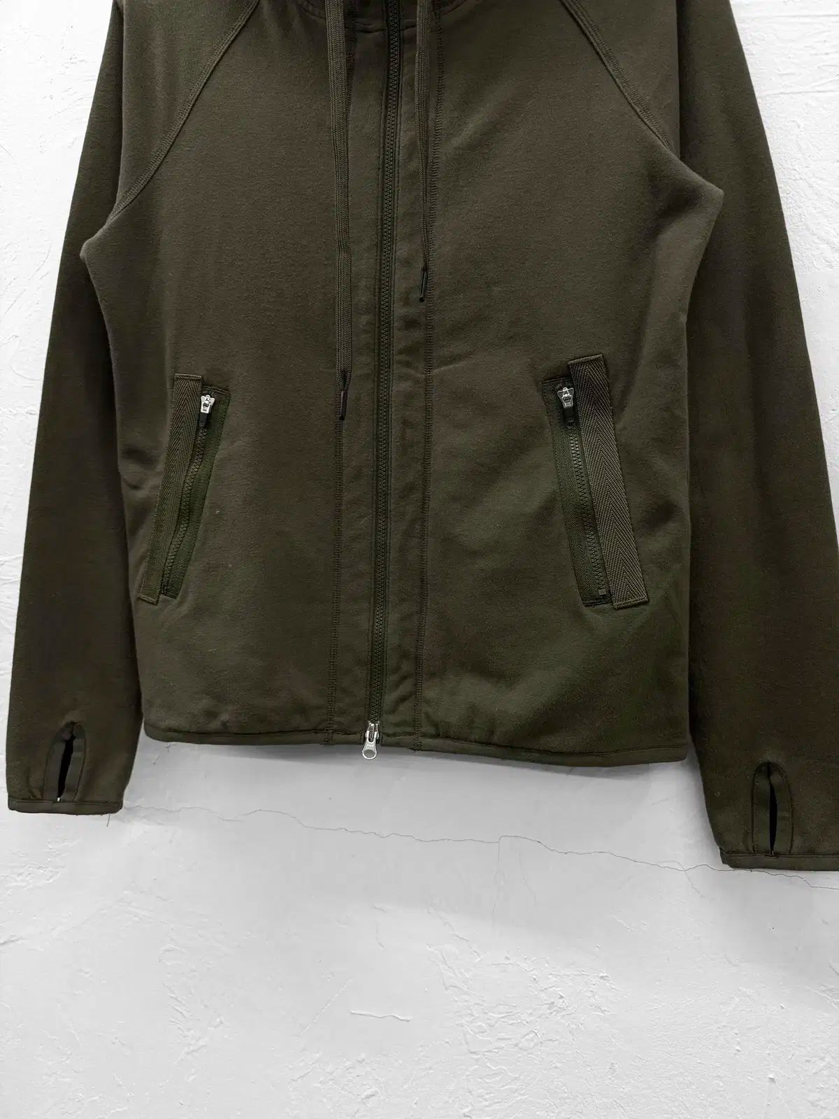 global work 핑거후드ジップアップ