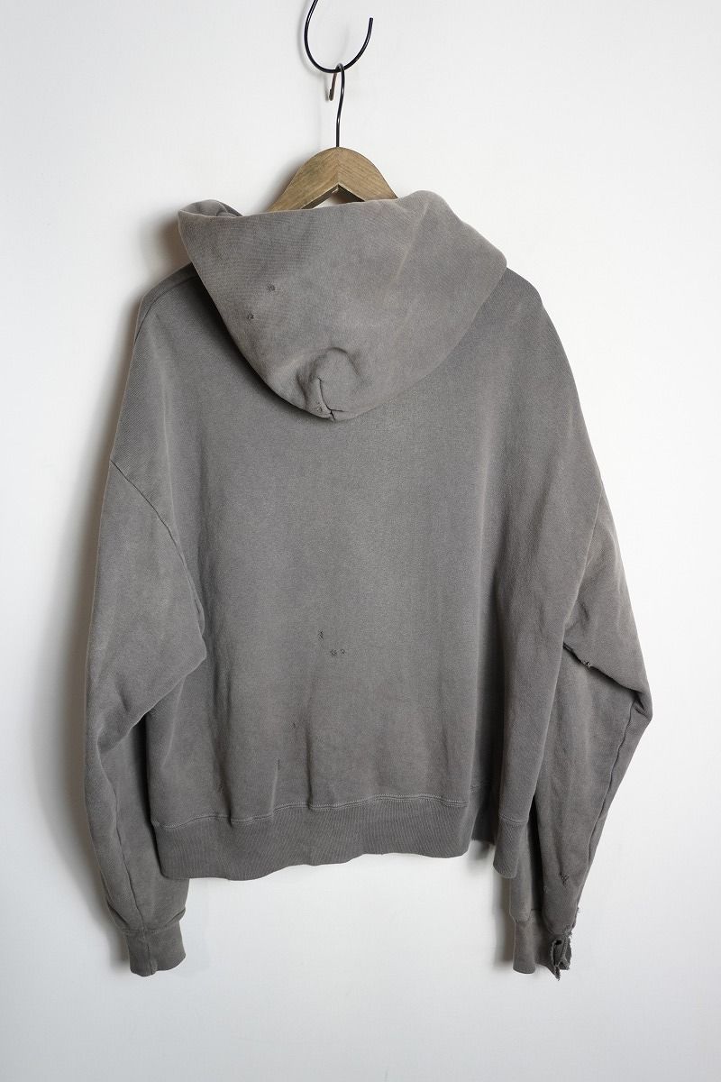 美品 正規 23AW SAINT MICHAEL セントマイケル ZIP PARKA DAMAGE BLACK