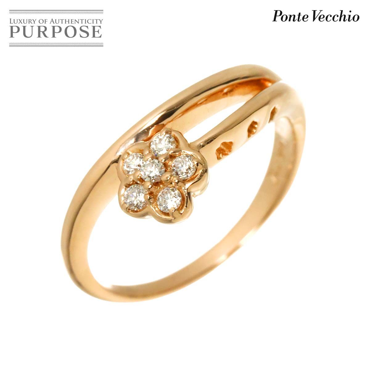 Ponte Vecchio ローズゴールド リング9号 楽天市場】ポンテヴェキオ 指輪 レディース ロゼッリーナ ローズ
