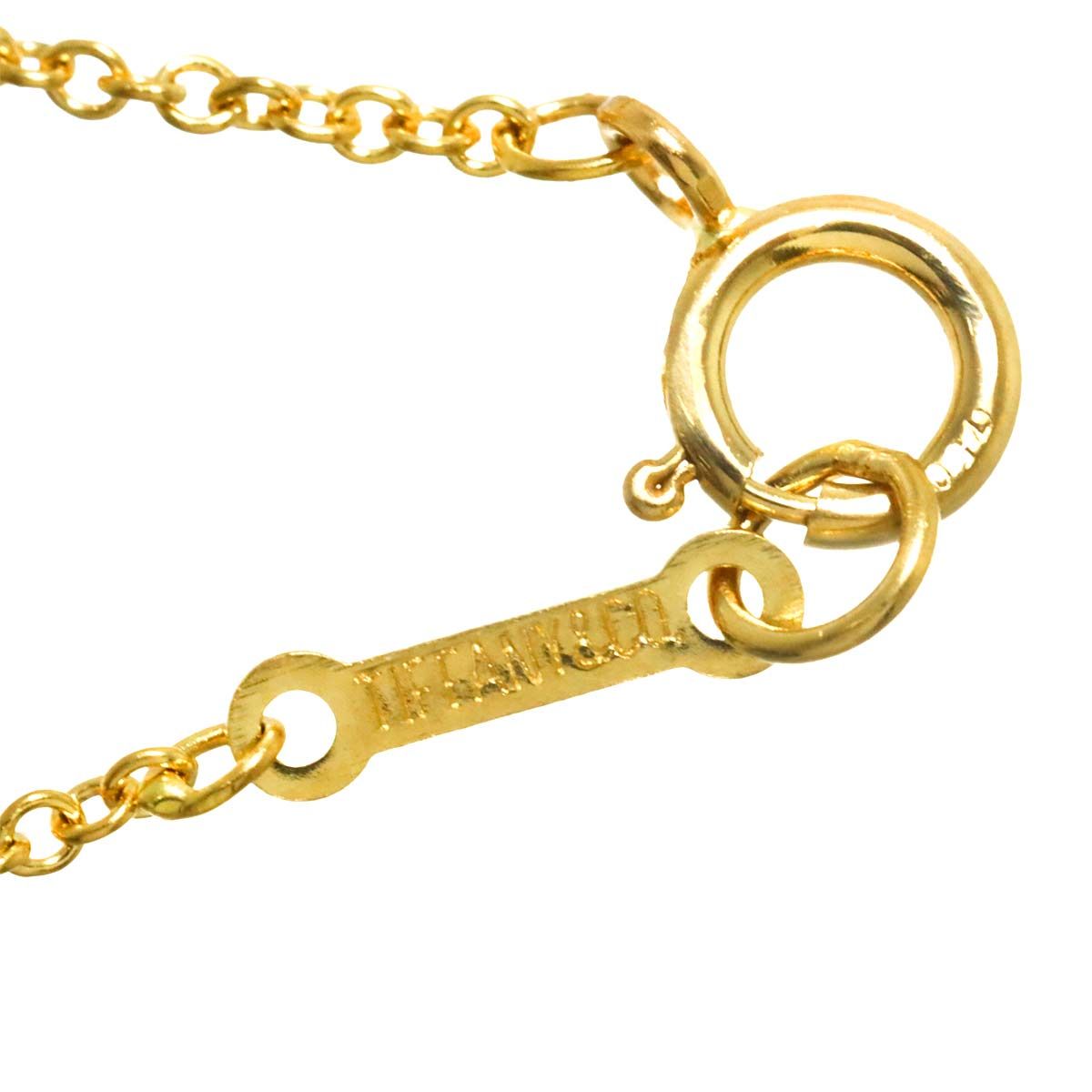 ティファニー TIFFANY&Co. ビーン ネックレス 40cm K18 YG イエロー