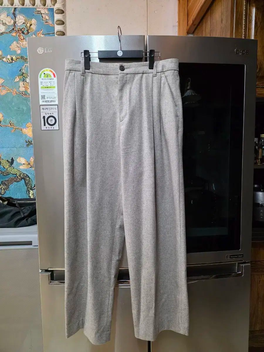 TIME HOMME 23 fw カシミア ブレンド ツータック ワイド パンツ