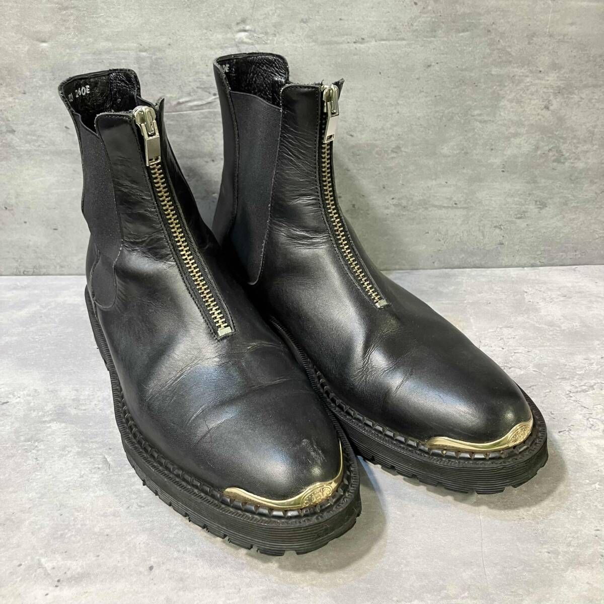 SONSHINBAL side gore zip boots サイドゴアフロントジップブーツ