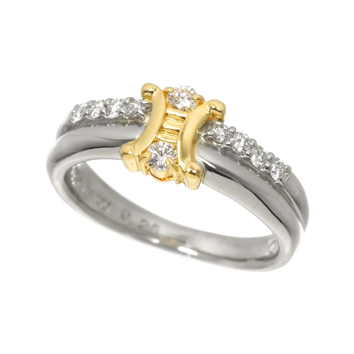 セリーヌ CELINE トリオンフ 12号 リング ダイヤ 0.26ct K18 YG