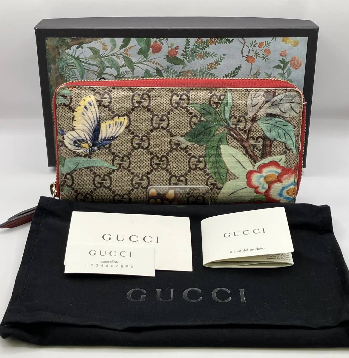 GUCCI グッチ 424893 GGスプリーム 長財布 付属品付き - メルカリ