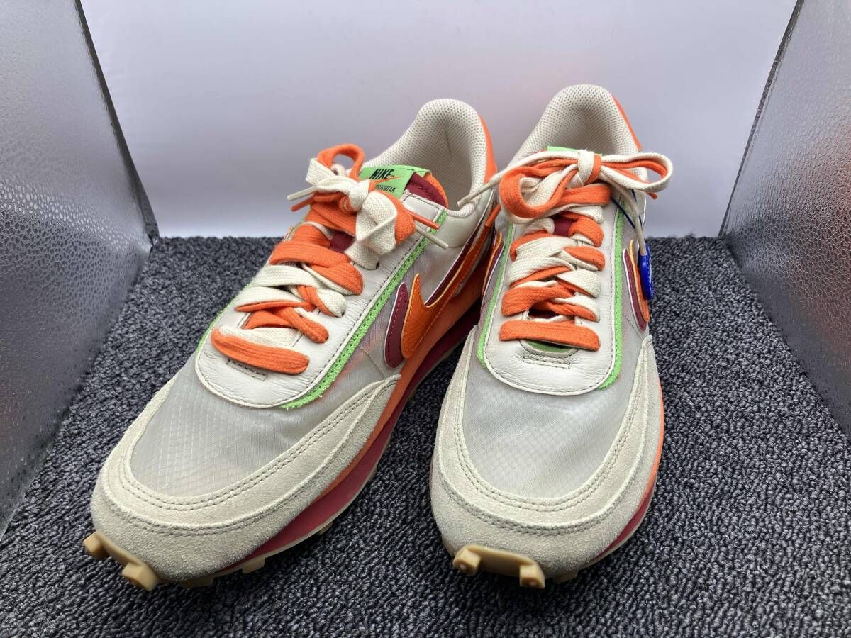 NIKE ナイキ DH 1347-100 サイズ27 cm LD WAFFLE S C ワッフル サカイ ベージュ×オレンジ ×レッド スニーカー