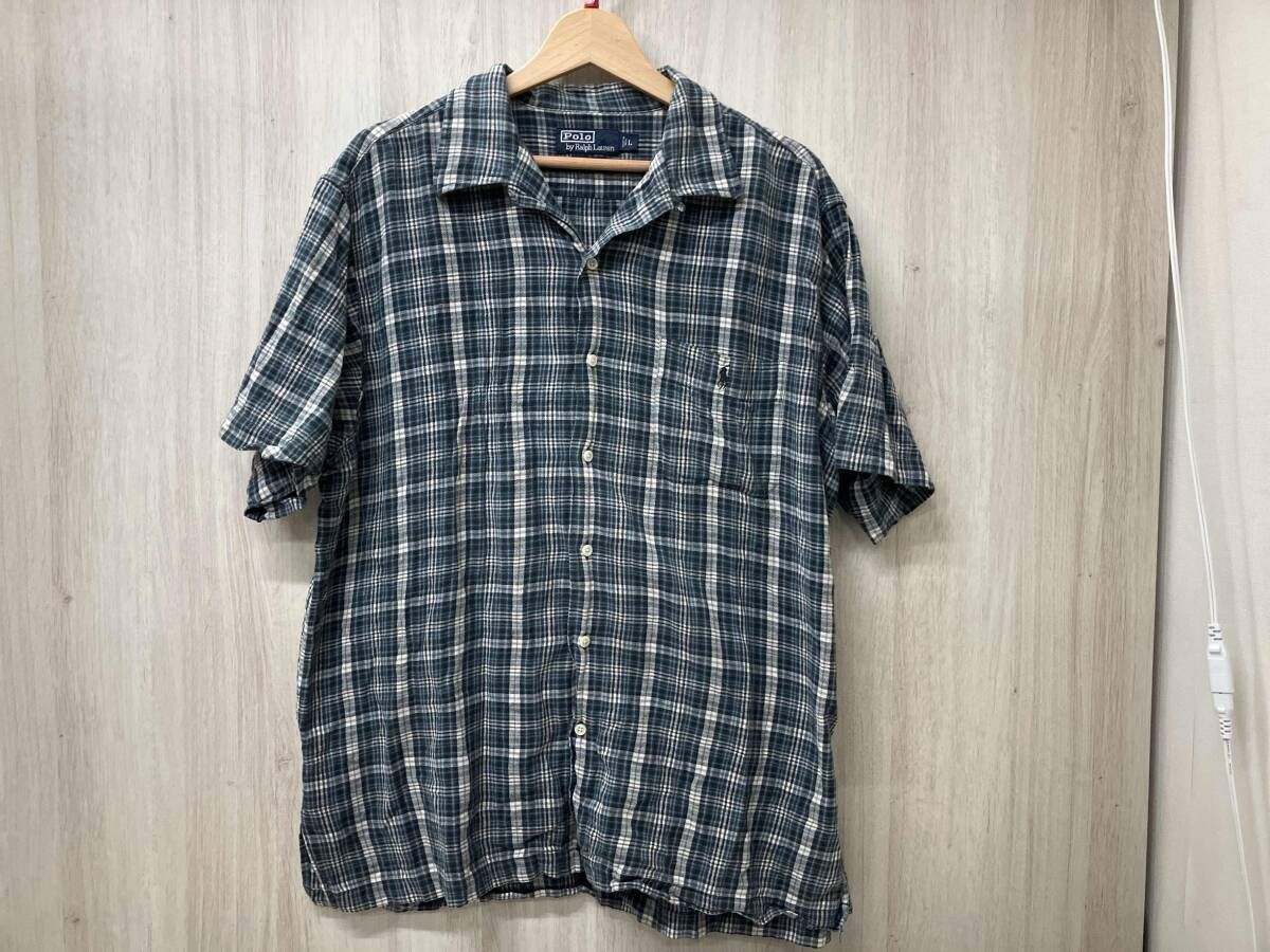 Polo by Ralph Lauren 半袖シャツ ADAMS L ブルー系チェック 【公式通販】