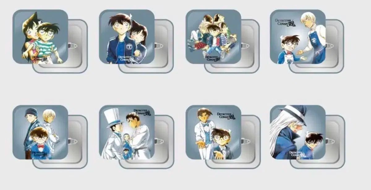 【定番人気，定番】 名探偵コナン 30周年 展示会 缶バッジ 8種 まとめ 販売 その他