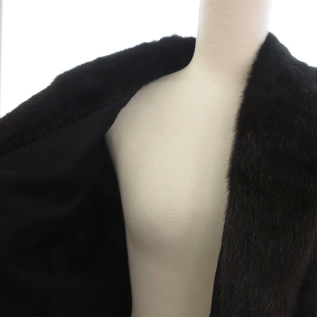 サガミンク SAGA MINK 銀サガ ミンクファー 毛皮コート ミドル丈