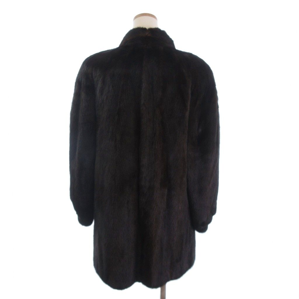 サガミンク SAGA MINK 銀サガ ミンクファー 毛皮コート ミドル丈