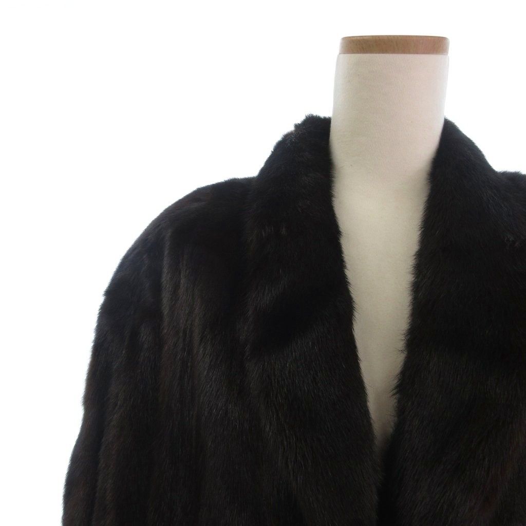 サガミンク SAGA MINK 銀サガ ミンクファー 毛皮コート ミドル丈