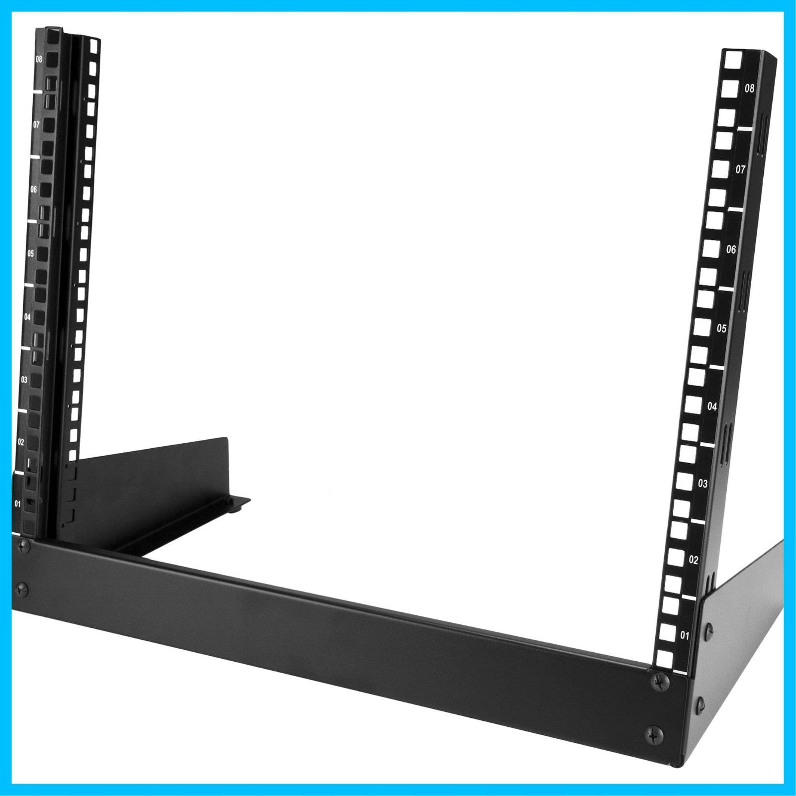 卓上用2ポスト式オープンフレームラック 8 U EIA規格 StarTech.com RK OD