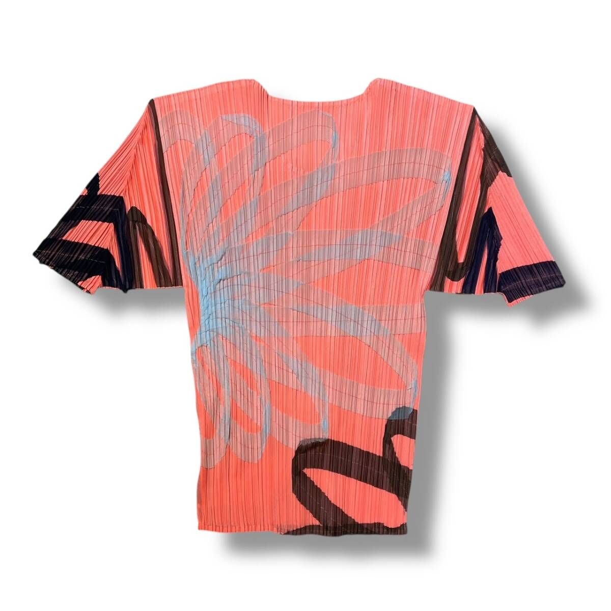 21ss PLEATS PLEASE 半袖tシャツ カットソー ハワイアン柄プリーツ