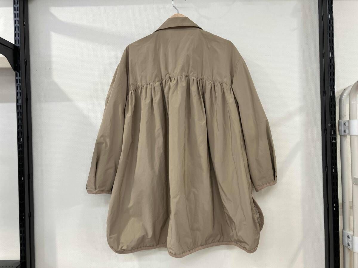 ORCIVAL オーシバル COAT ギャザーコート サイズ2 ベージュ OR-A 0577 KTM ポリエステル ナイロン レディース