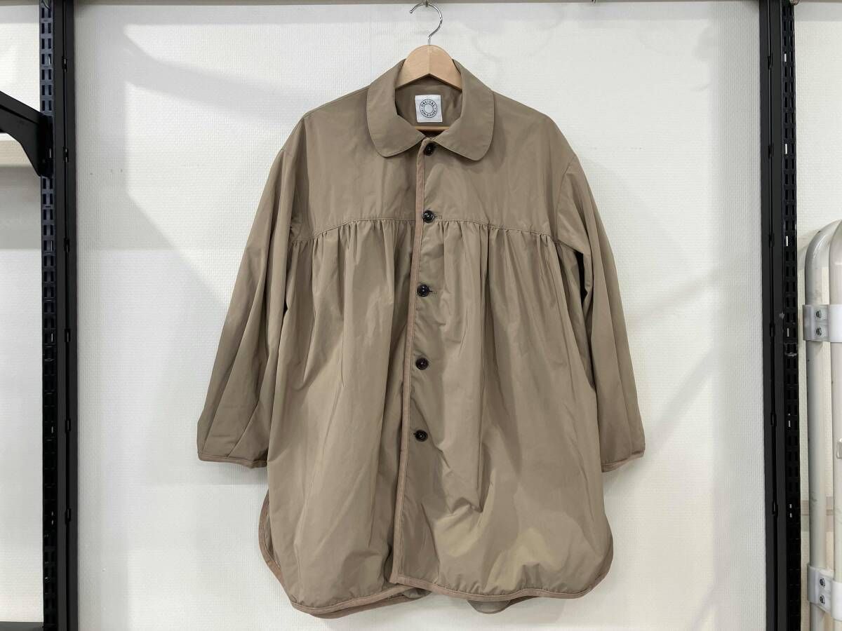 ORCIVAL オーシバル COAT ギャザーコート サイズ2 ベージュ OR-A 0577 KTM ポリエステル ナイロン レディース