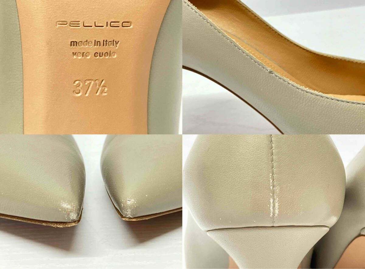  PELLICO ペリーコ パンプス グレーベージュ イタリア製 サイズ 37.5 24.5 cm相当 ヒール 約8 cm 通年 ハイヒール パンプス パンプス