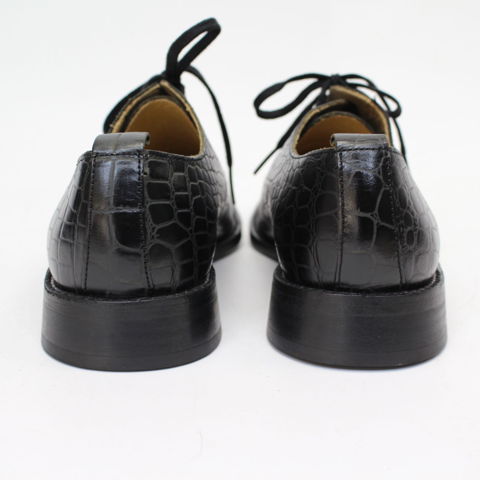 518)【美品】コムデギャルソン COMME des GARCONS クロコ型押しス クエ