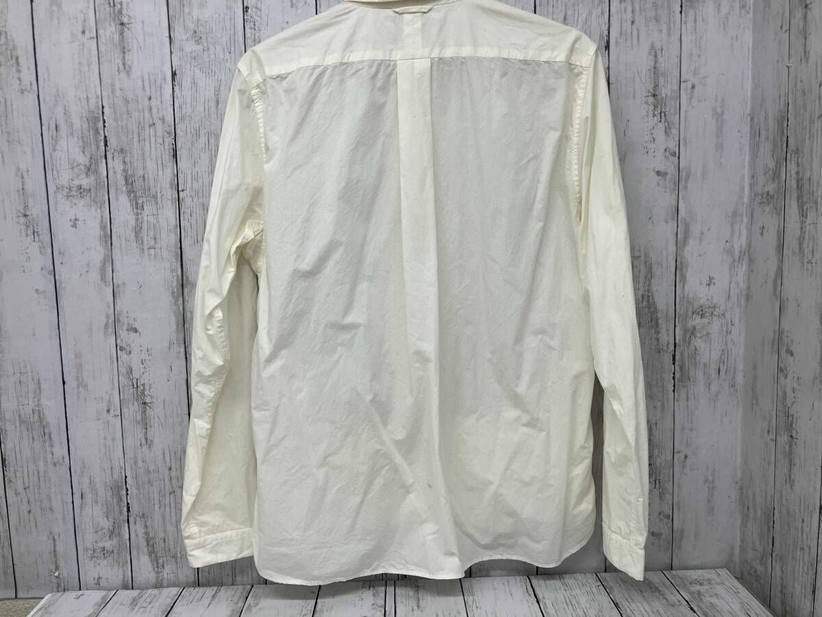 YAECA／長袖シャツ／オフホワイト／スナップボタン／14156／Lサイズ