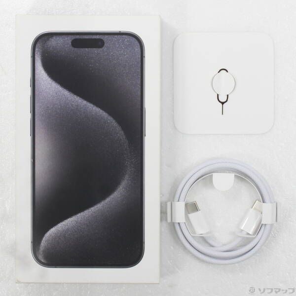 中古品〕 iPhone15 Pro 128GB ブラックチタニウム MTU73J／A SIMフリー