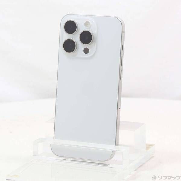 中古品〕 iPhone15 Pro 128GB ホワイトチタニウム MTU83J／A SIMフリー