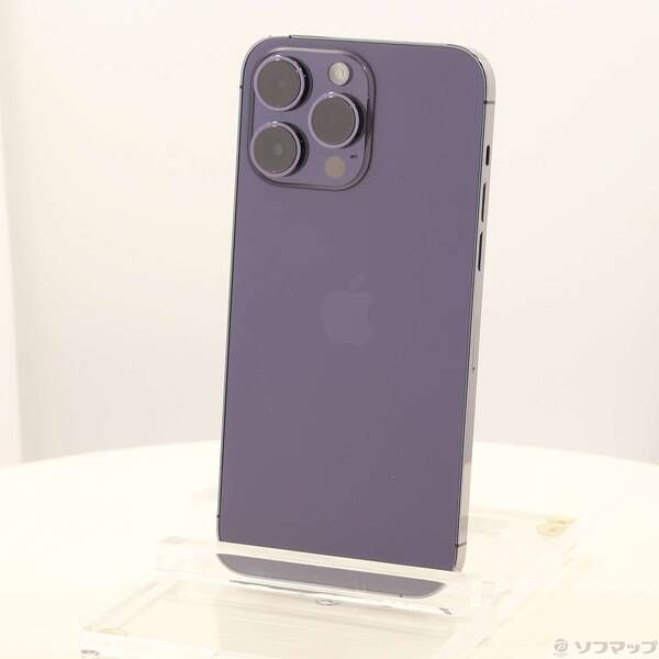 中古品〕 iPhone14 Pro Max 256GB ディープパープル MQ9E3J／A SIM