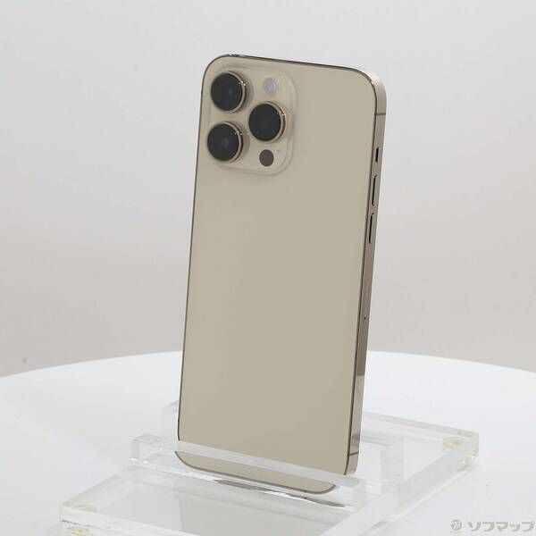 中古品〕 iPhone14 Pro Max 256GB ゴールド MQ9D3J／A SIMフリー【305