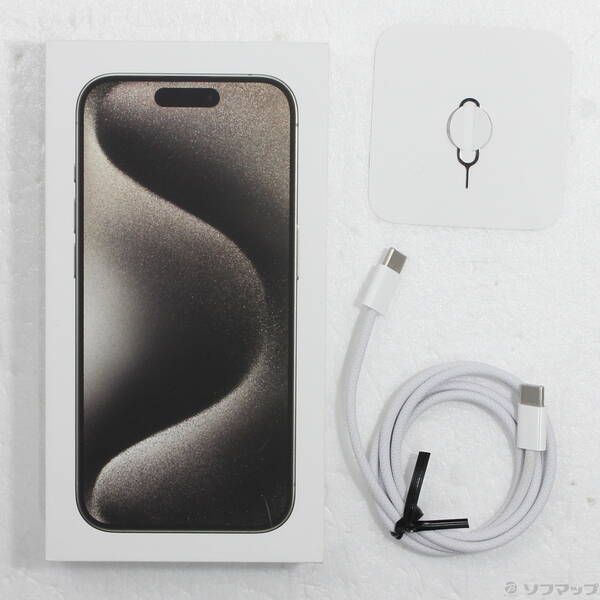 iPhone 15 Pro 128GB ナチュラルチタニウム MTU93J/A iPhone 15 Pro 128GB - ナチュラルチタニウム（SIMフリー）[整備済製品