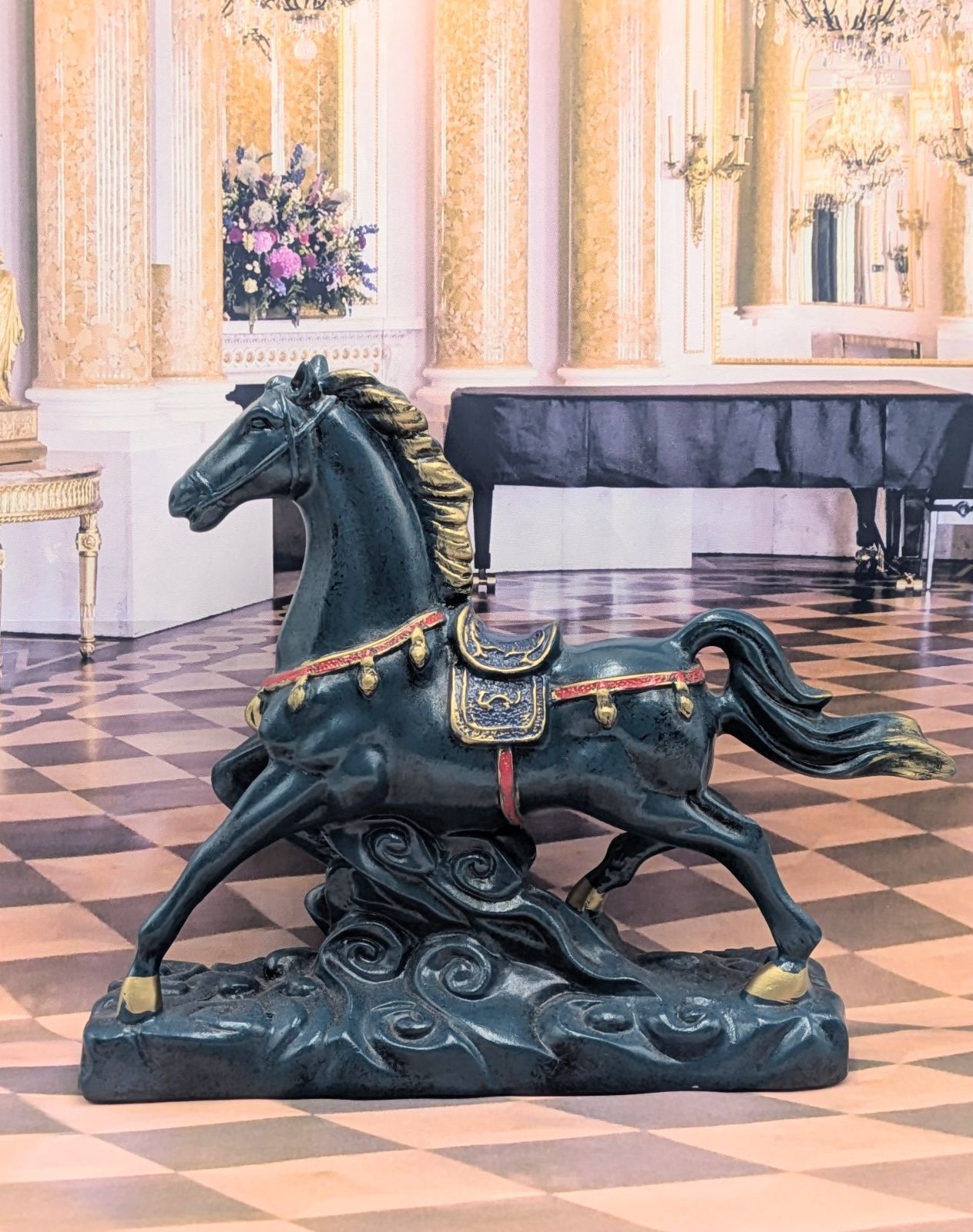 アンティーク 馬 置物 オブジェ インテリア 彫刻 - メルカリ