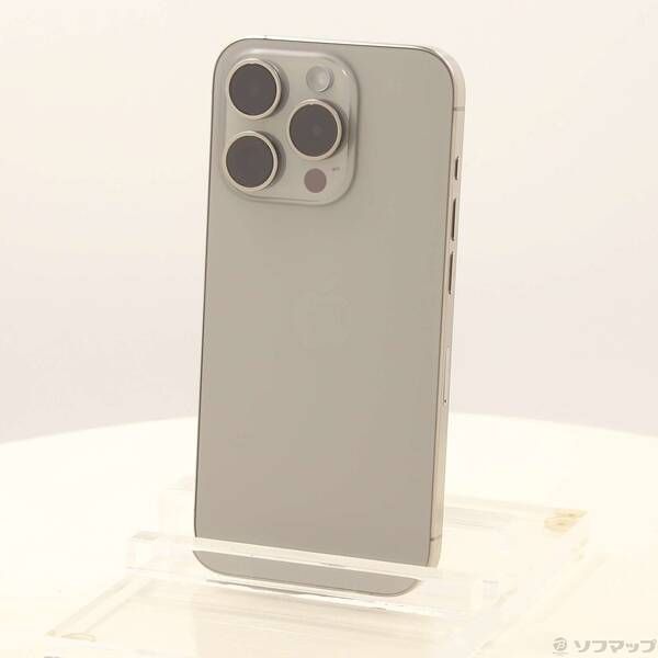 中古品〕 iPhone15 Pro 128GB ナチュラルチタニウム MTU93J／A SIM