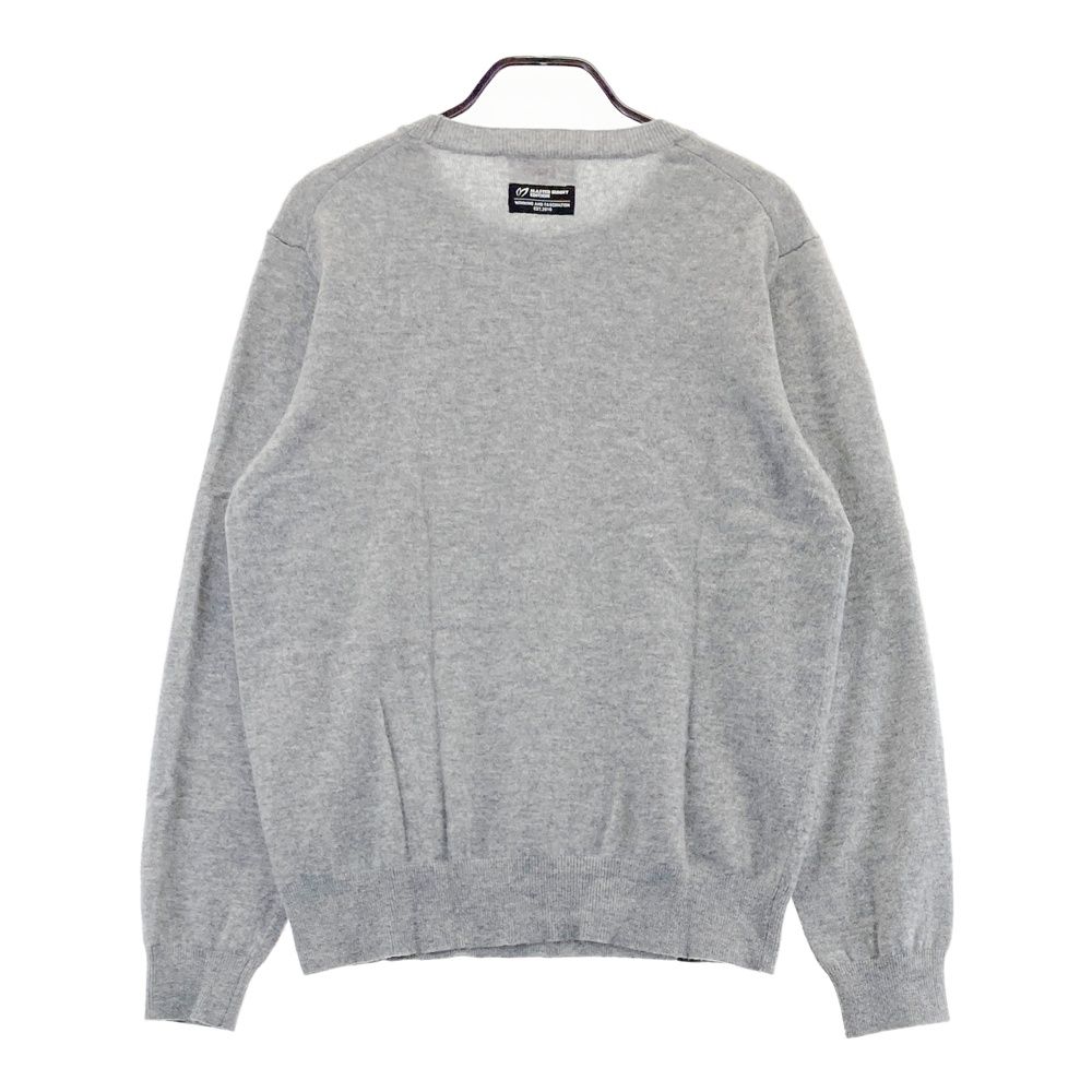 新品 マスターバニー スウェット セーター 胸ロゴ グレー XLサイズ（6） サイズ：6 MASTER BUNNY EDITION マスターバニーエディション カシミヤ
