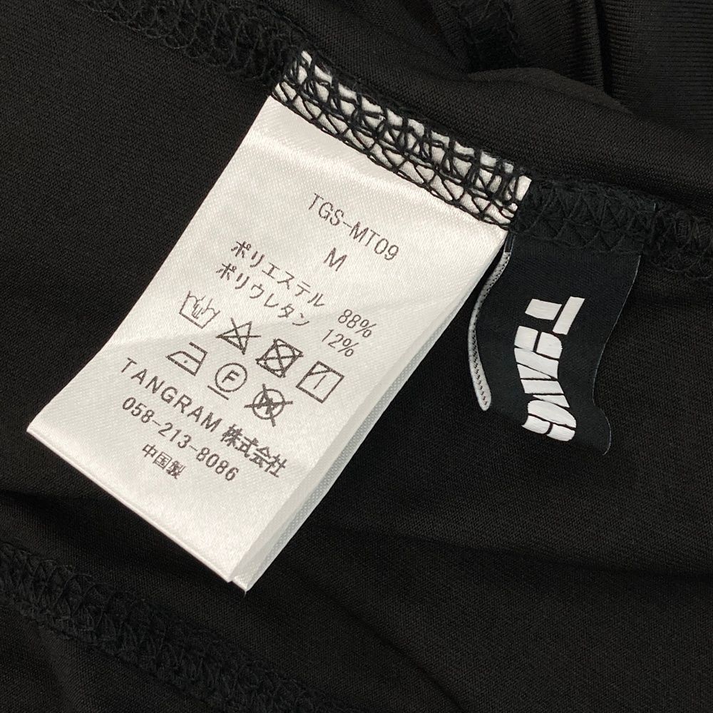 美品✨　TANGRAM ゴルフ　ブラック　モックネック　長袖シャツ　SIZE L TANGRAM タングラム モックネック 長袖Tシャツ ブラック系 サイズ：M